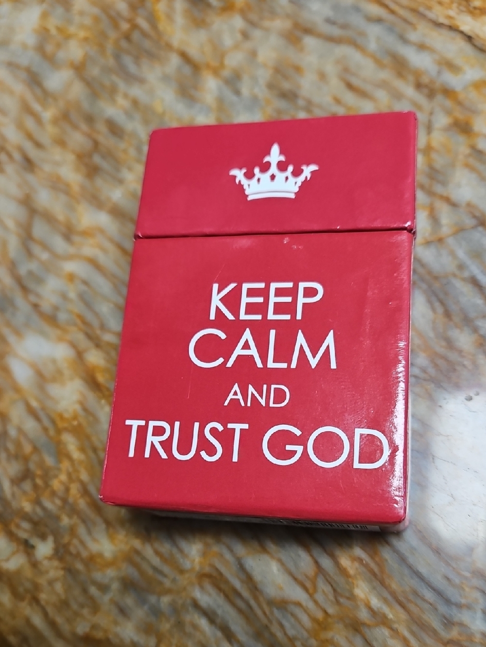 "Keep Calm and Trust God" Box of Blessings from Christian Art Gifts.